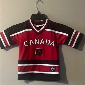 Canada Kids Red and Black Hockey Jersey